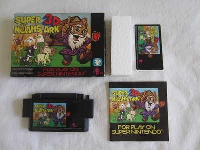 Super Noah's Ark 3D (SNES) Super Nintendo CIB Complete Wisdom Tree 1994 RARE