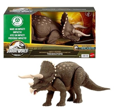 Jurassic World Dino Dinosaurier Triceratops Dino Actionfigure Mattel NEU&OVP