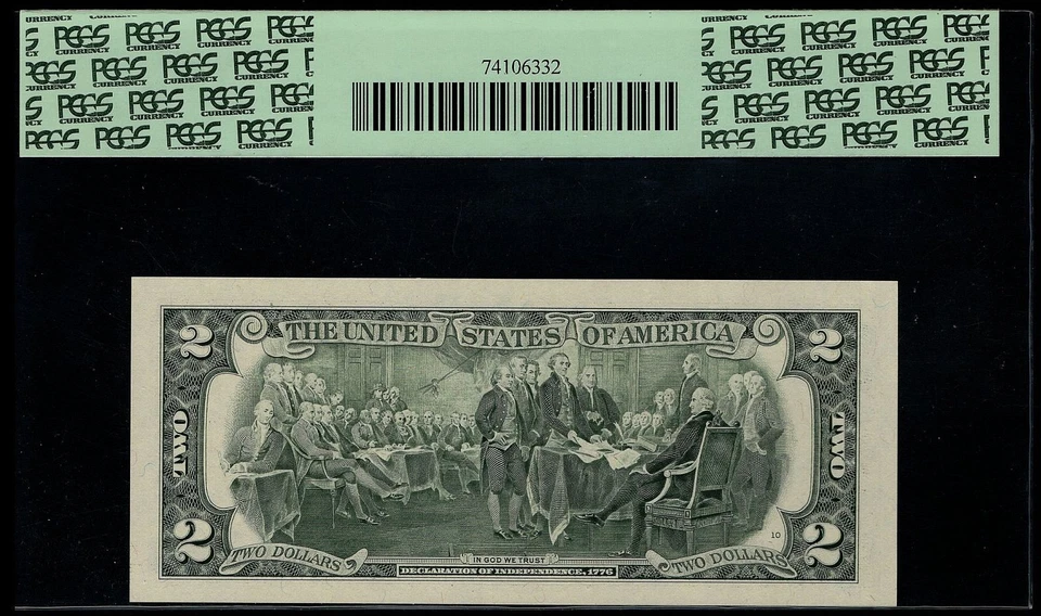 1995 $2 FRN Atlanta District Star Note PCGS 69PPQ F03342279* Replacement (BEJ) - Image 2 of 3