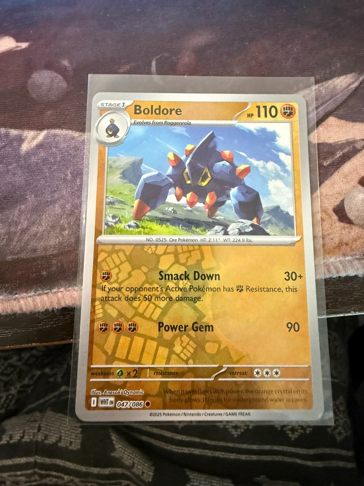 Boldore 047/086 Sv: White Flare Reverse Holo