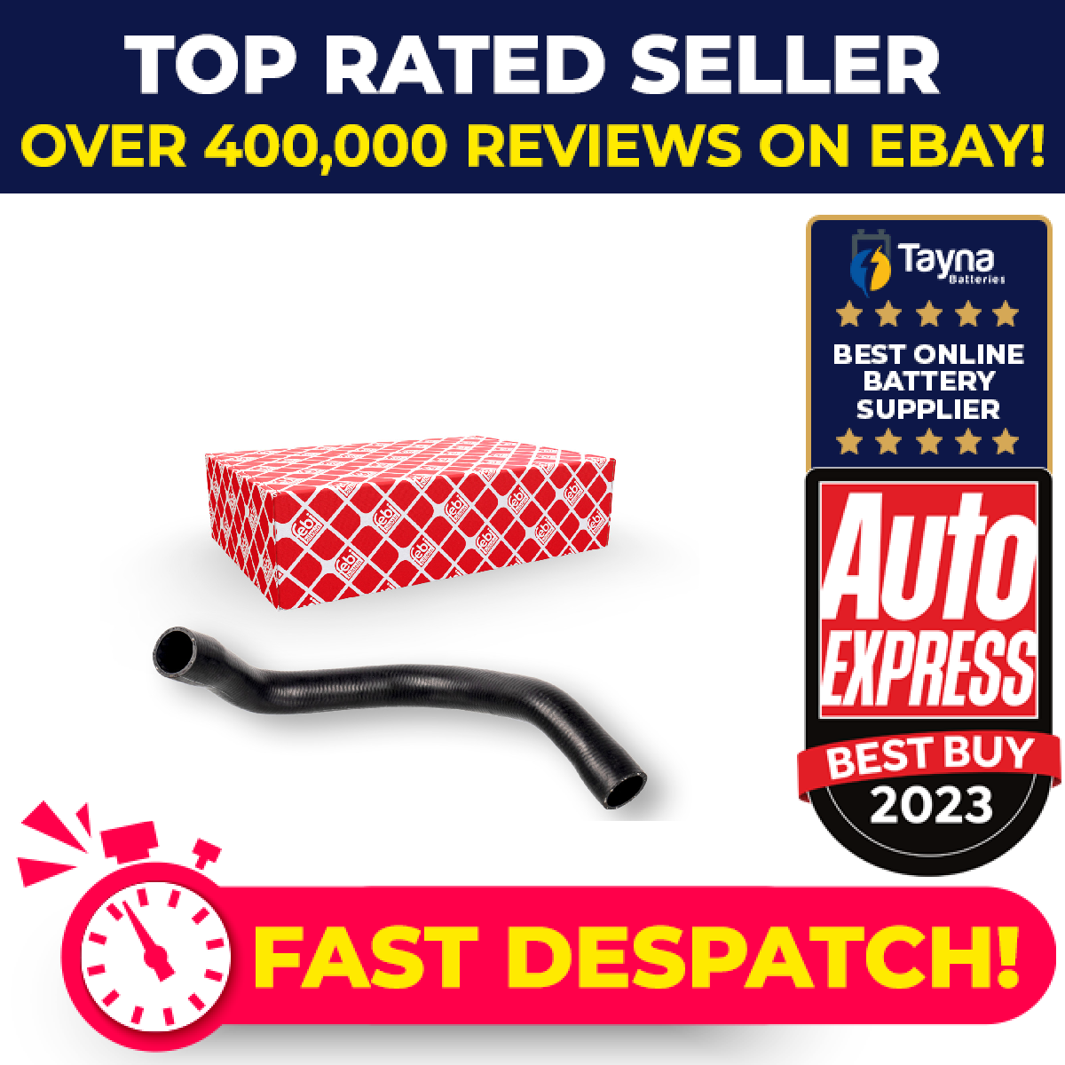Radiator Hose Upper 174412 Febi Coolant 1K0121101CF Genuine Quality Guaranteed