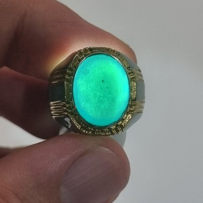 Agate Chrysocolla Chalcedony Ring Alpaca Size 7 Gemstone Bacan Stone Jewelry