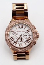 Michael Kors Camille MK5636 Women's Rose Gold Analog Rhinestone Dial Wrist Watch