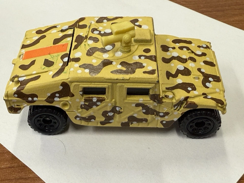 MatchBox MB #3 Hummer military 1994 Desert Storm chocolate chip camo TOW medical - Image 2 of 4