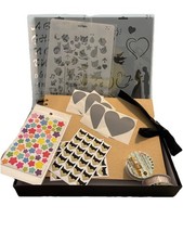 3 Otters Scrapbook Album Kit Stationary Tape, Stickers, Stencils New, Open Box