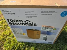 Outdoor Gas Fire Pit  Room Essentials Terra Cotta Finish