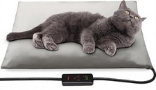Small Pet Heating Pad 6 Adjustable Temperature Dog Cat Heating Pad W/ Timer