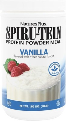 NaturesPlus SPIRU-TEIN, Vanilla - 1.06 lbs - Spirulina Protein Powder - Vitamins