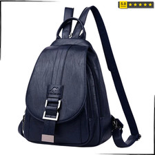 Travel Knapsack Bag Women GENUINE LEATHER School Girls LARGE Student Backpack