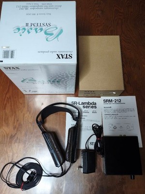 STAX SRS-2020 SR-202 + SRM-212 Electrostatic Headphone System Boxed Tested II 44