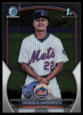 2023 BOWMAN CHROME PROSPECTS DANGELO SARMIENTO RC NEW YORK METS #BCP-161 1ST