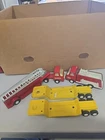 Bundle Of Tonka Vintage Fire Trucks And Trailers