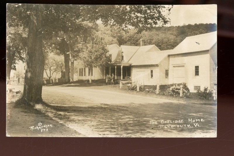 REAL PHOTO-Vermont- Plymouth-Coolidge Home-1937