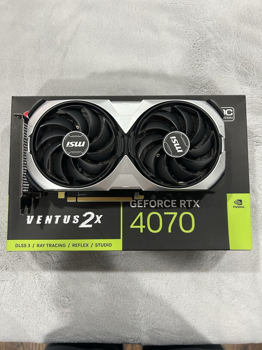 MSI NVIDIA GeForce RTX 4070 Ventus 2X OC 12GB GDDR6X with original