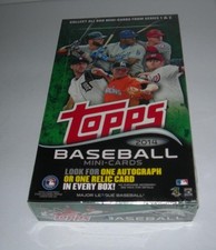 2014 MINI TOPPS BASEBALL SEALED 24 WAX PACK  BOX