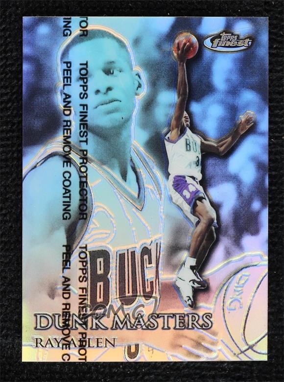 1999-00 Topps Finest Dunk Masters Refractor 114/150 Ray Allen #DM10 HOF 17a5