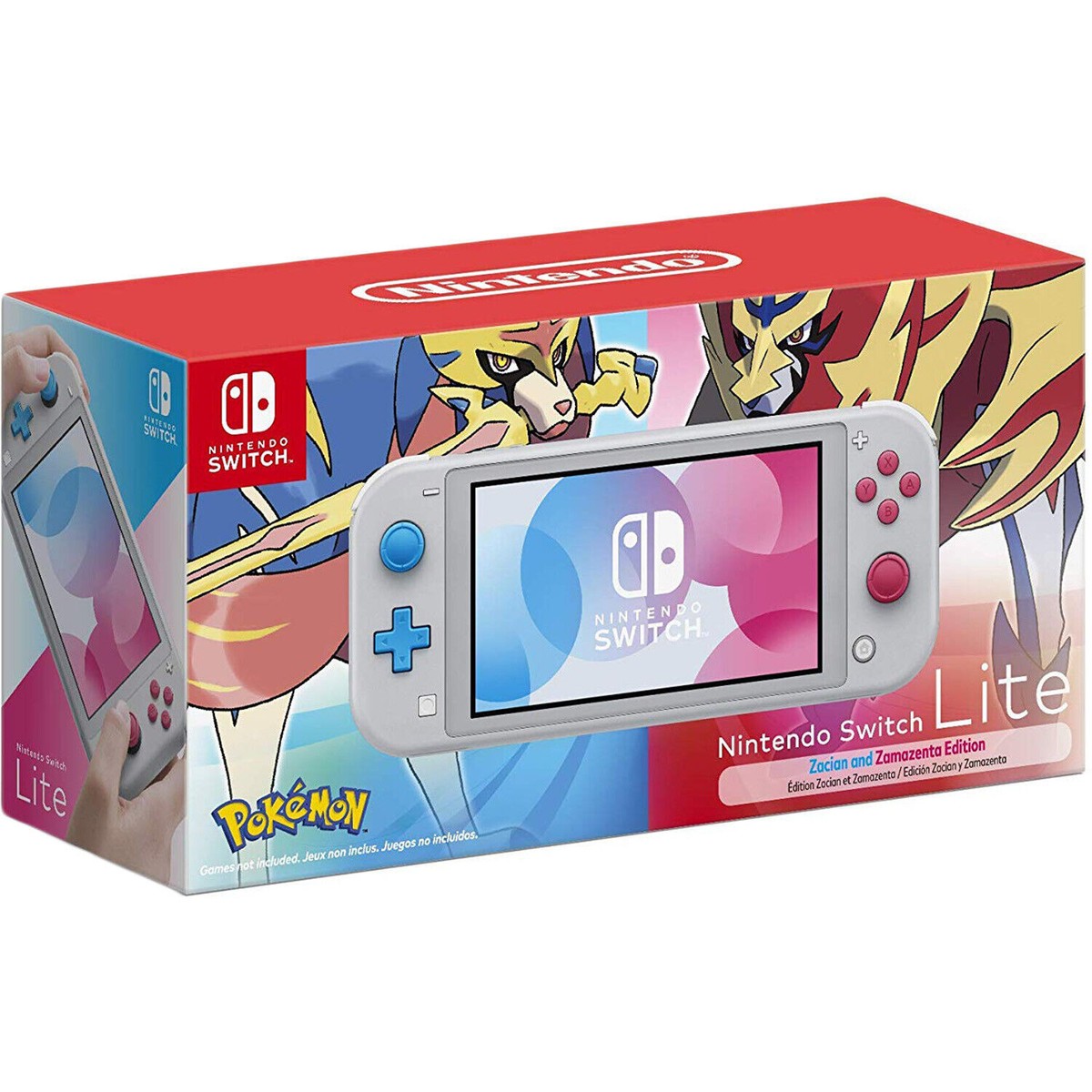 Nitendo Switch Lite Zacian and Zamazenta Game Console - Gray for