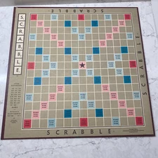 Vintage 1948 Selchow & Righter Four Players Crossword Scrabble Game (Board Only)