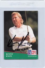 1991 Pro Set Golf #89 Kenny Knox Signed Auto *J8546