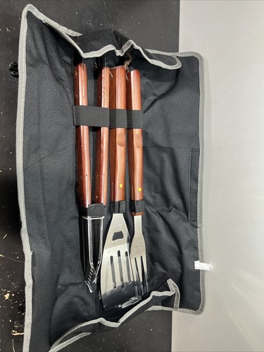 2014 Chase Bank Picnic Time Jack Daniels Old No. 7 Brand 3 Piece BBQ Tool Set - Picture 2 of 10