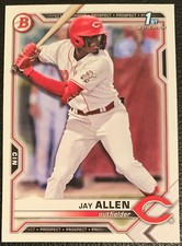 2021 BOWMAN DRAFT JAY ALLEN CINCINNATI REDS PROSPECT #BD-11 1ST BOWMAN PAPER