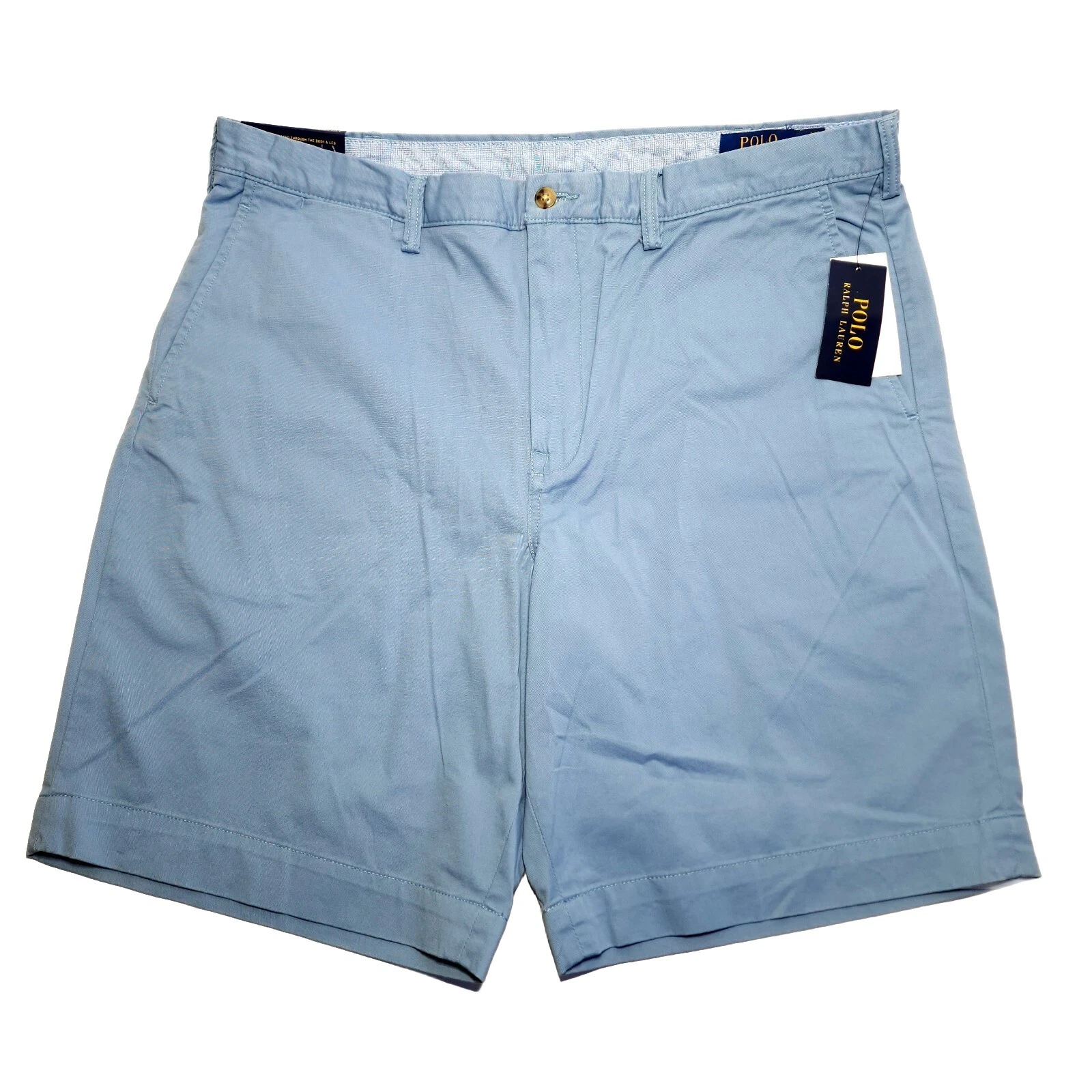 Polo Ralph Lauren Mens Blue Chino Shorts Classic Fit Stretch NWT