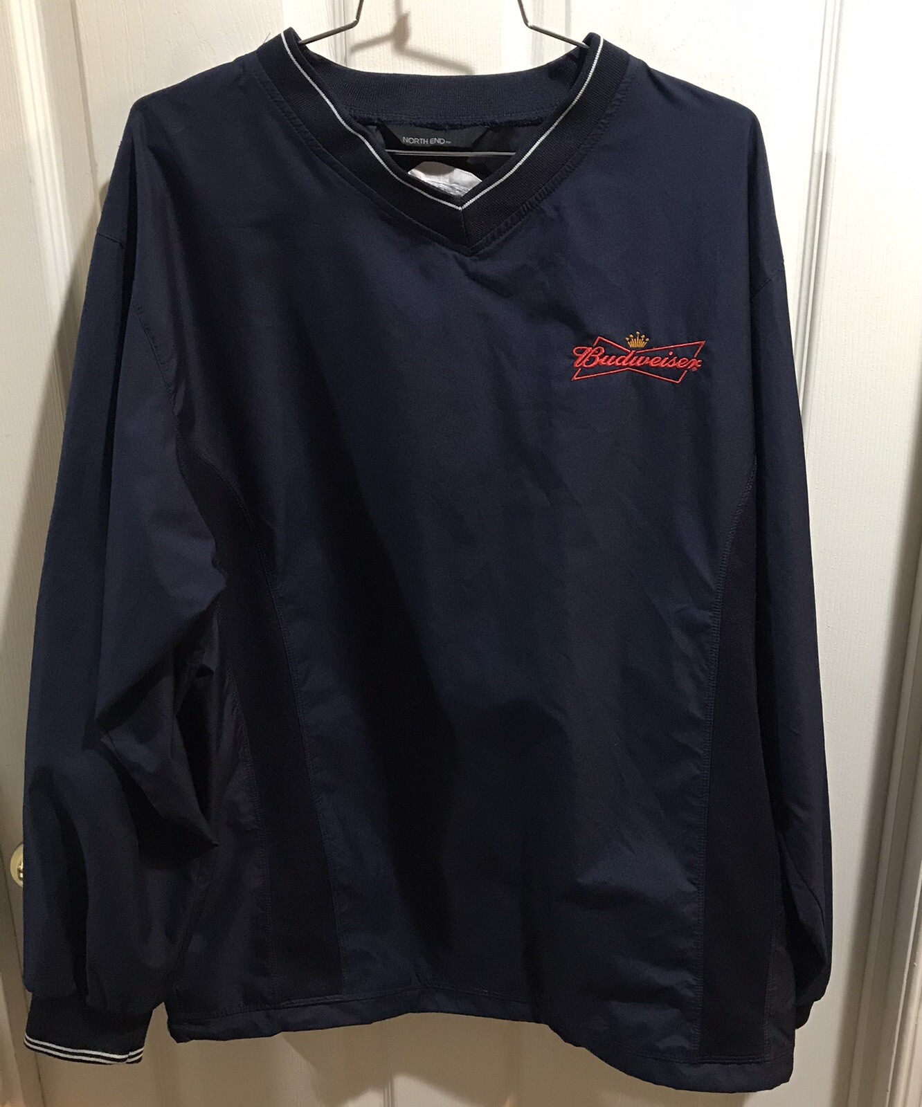 Northend Budweiser Blue Pullover Windbreaker Jack… - image 2