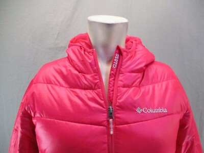 Columbia 550 TD Size L Girls Duck Down Full Zip Stand Collar