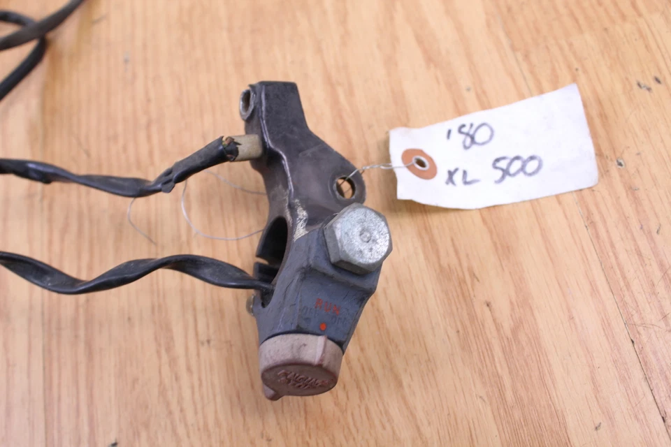 Honda XL500 XL 1979 500 barra interruptor/control y montaje Foto 2 de 4