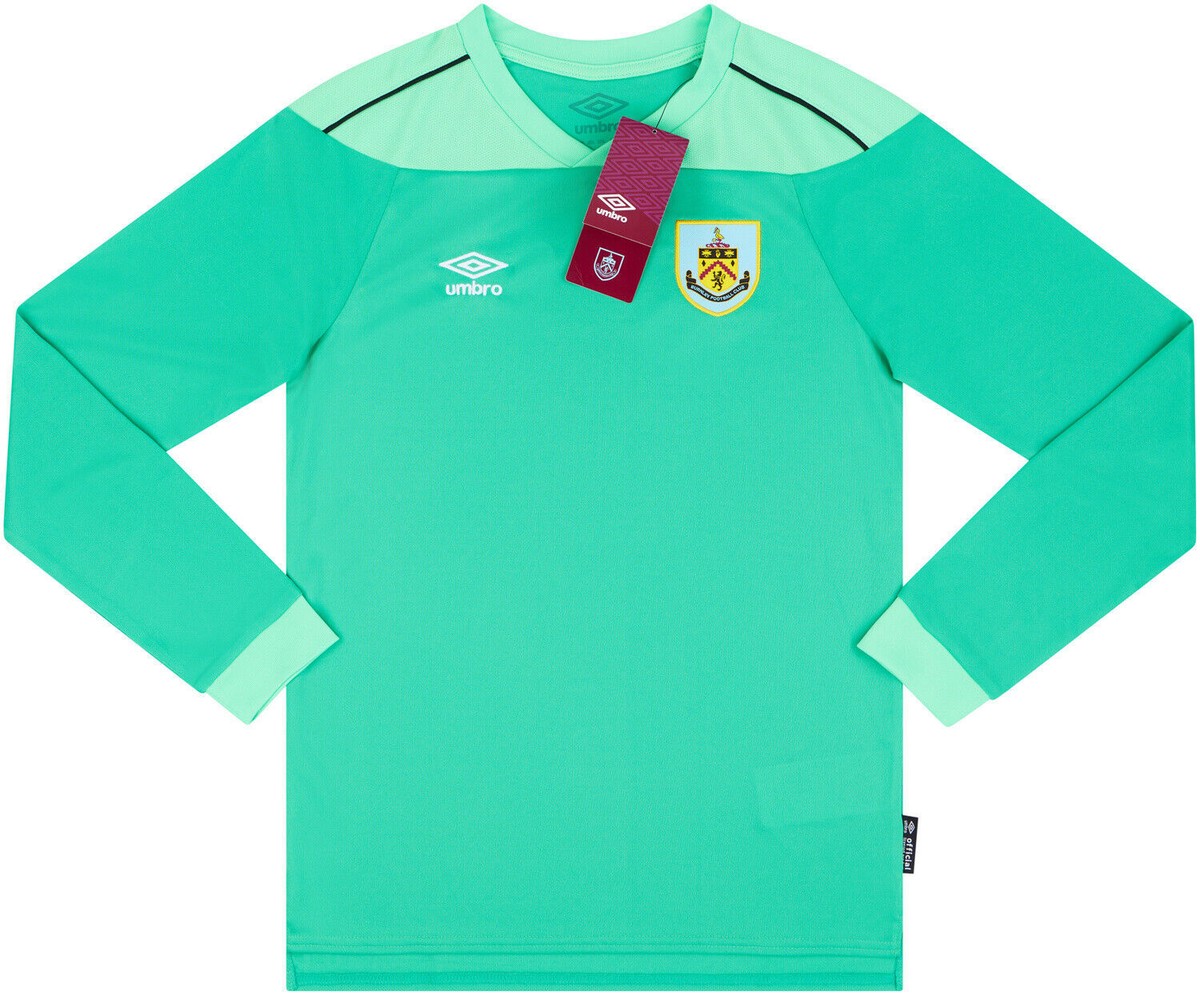 Burnley Goalkeeper Boys Football Shirt Green 7-8 years UK