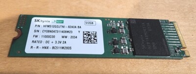 SK hynix 512GB - NVMe (HFM512GDJTNI82A0A) Solid State Drive