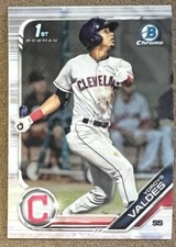 2019 Bowman Chrome Draft Yordys Valdes Rookie Cleveland Indians #BDC-14