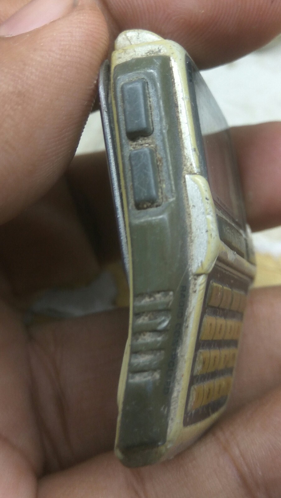 USED CASIO (2296) DBC-W150 Wave Cepto DATA BANK DIGITAL WATCH FOR PARTS/REPAIRS