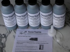 Image of Five Bottles Toner Refill Ricoh Fax 1130 1400 1800L 2000L 2900L Type 1435 430244