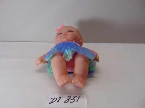BERENGUER LIL' CUTESIES CHUBBY GREEN EYES BABY GIRL 9" VINYL DOLL PINK - BLUE - Picture 6 of 7