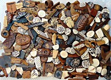 BONE and HORN BEAD MIX  ~ ONE POUND Mix of Shapes/Size/Colors/Design/Texture
