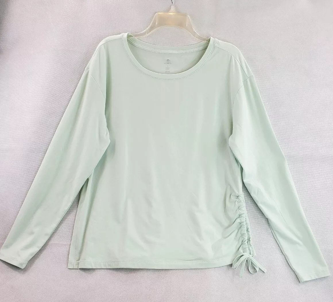 Apana Yoga Lifestyle Activewear Ruched Side Size Large L Pastel Green