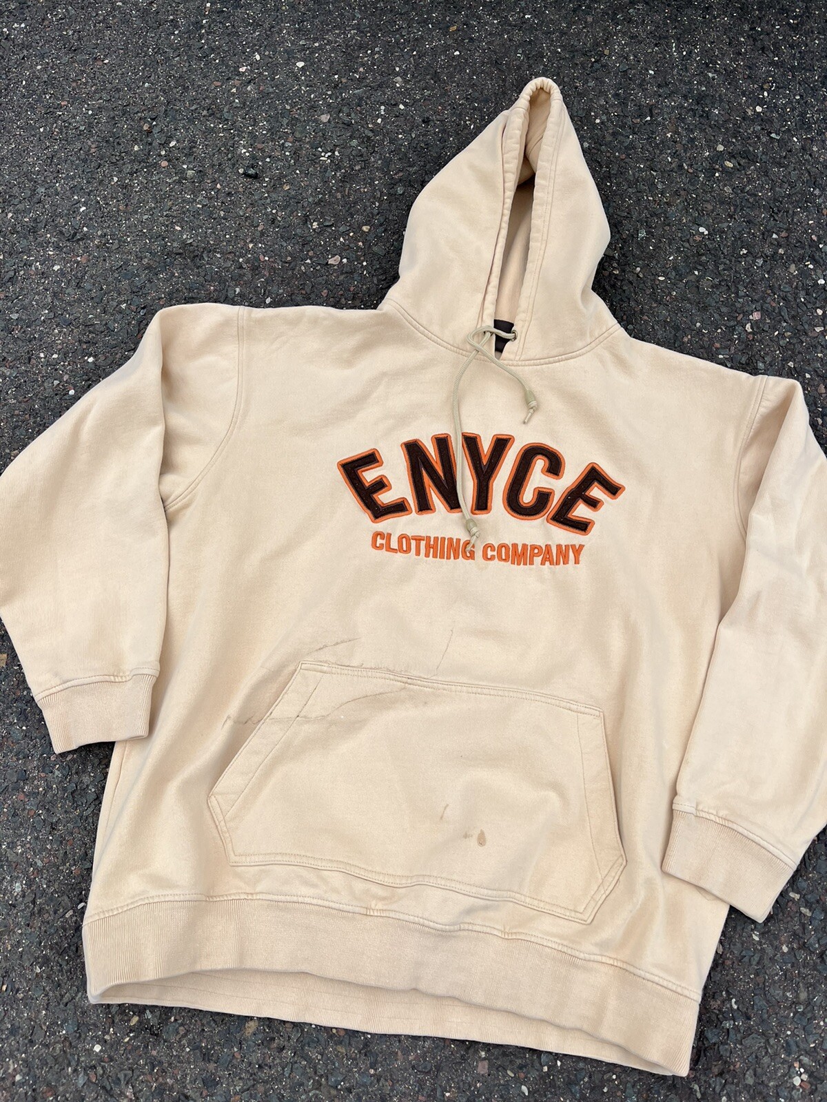 Enyce Mens Pullover Cream Hooded 