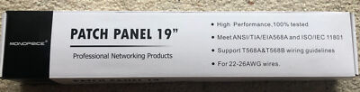 New in Box Monoprice Patch Panel 19'' 7305 MP-C6U8BBH48