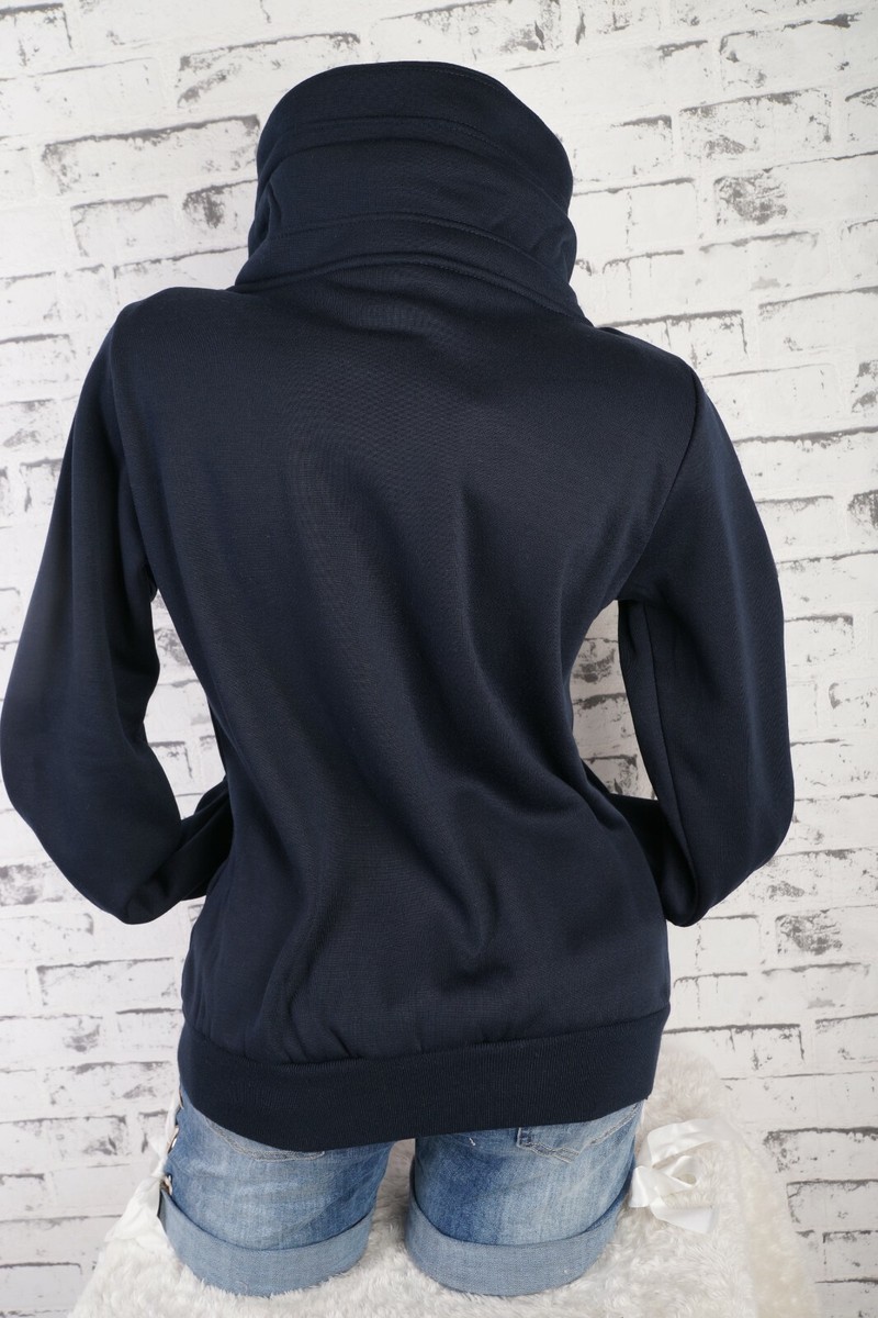 BesserBay Damen Teddyfleece Jacke - Stehkragen Full Zip Sweatshirt In S-XXL Für Winter