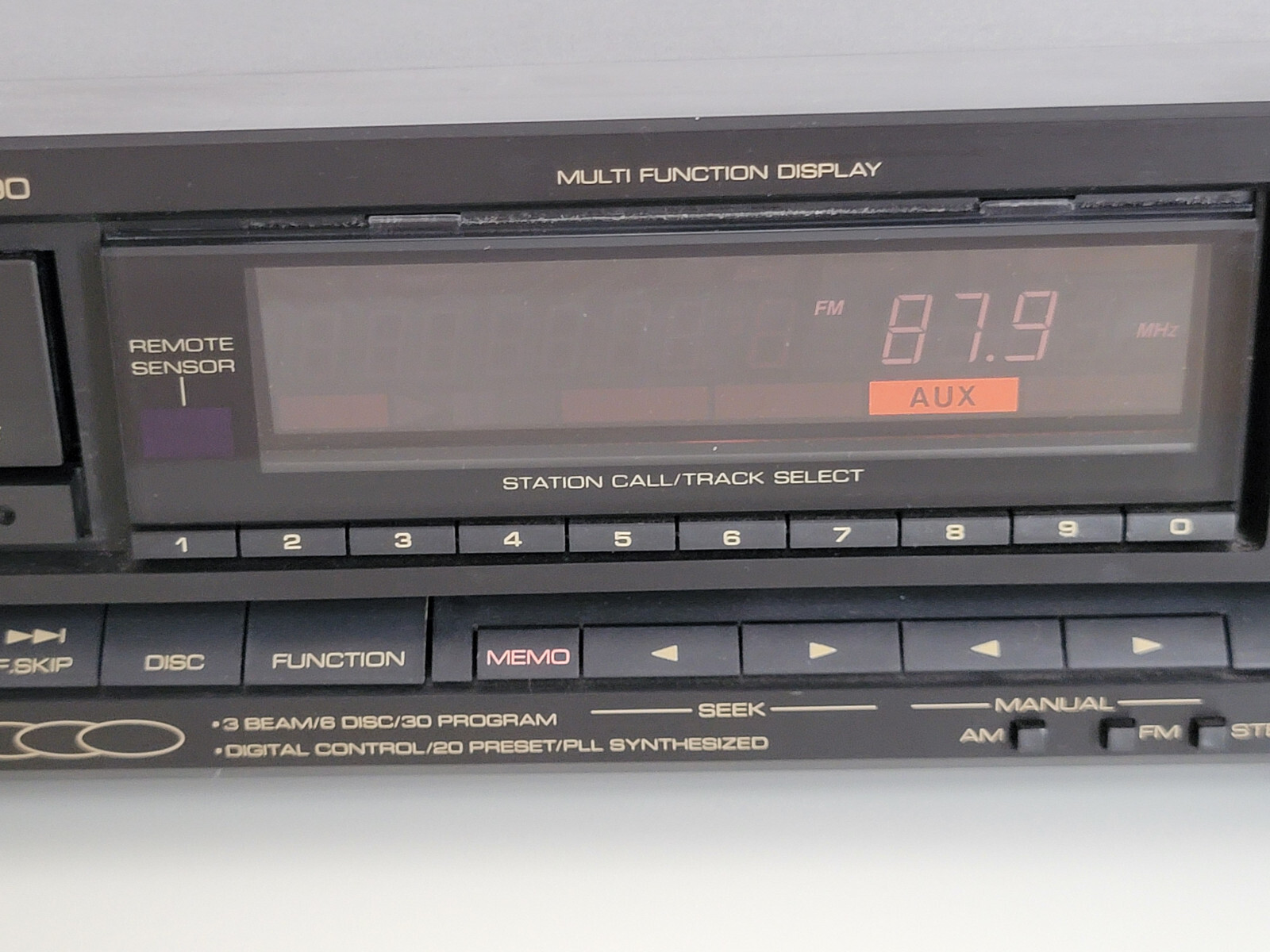 6 CD CHANGER W/REMOTE, BSR MCD-8090 AM/FM RECEIVER, 2 MAGAZINES, MANUAL