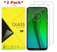2-Pack Premium Tempered Glass Screen Protector For Motorola Moto G7/ G7 Plus
