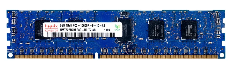Serveur RAM Module Hynix HMT325R7BFR8C-H9 2GB DDR3 ECC 1333MHz - Photo 2/2