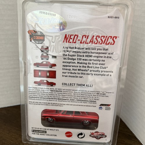 Hot Wheels RLC Neo-Classics - Series 13 - '64 Dodge 330 #952/3000 - Picture 5 of 6