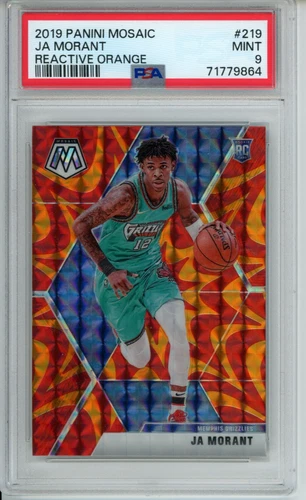 2019-20 Panini Mosaic - Rookies Ja Morant #219 Reactive Orange Prizm (RC) PSA 9