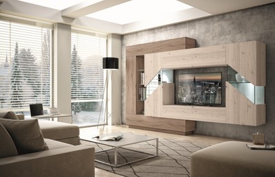 Design Wohnwand Best 27 Grosse Typenauswahl 15 Farben Hochglanz Od Holz Nb Ebay