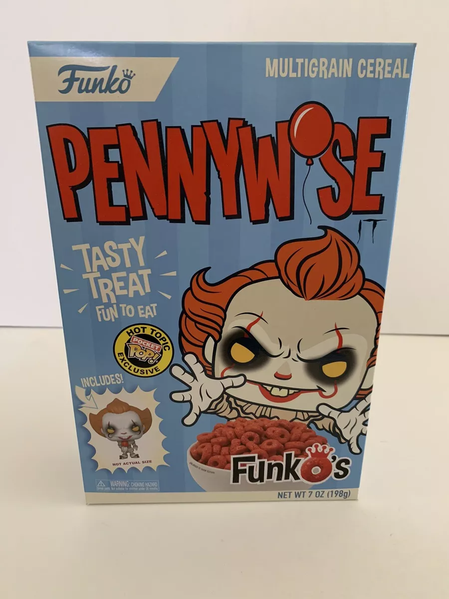 IT PENNYWISE Funko Sealed CEREAL Box HOT TOPIC Exclusive With