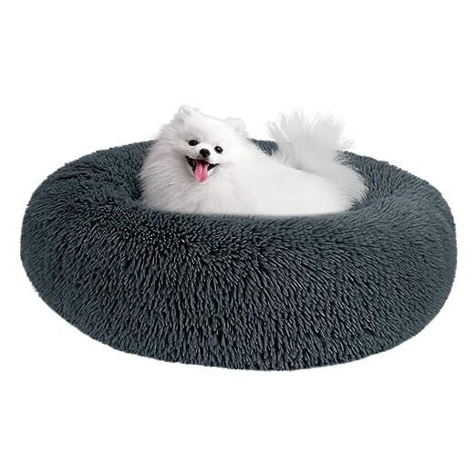 Small Dog Bed, AntiAnxiety Calming Dog Bed, 23.0"L x 23.0"W x 8.0"Th