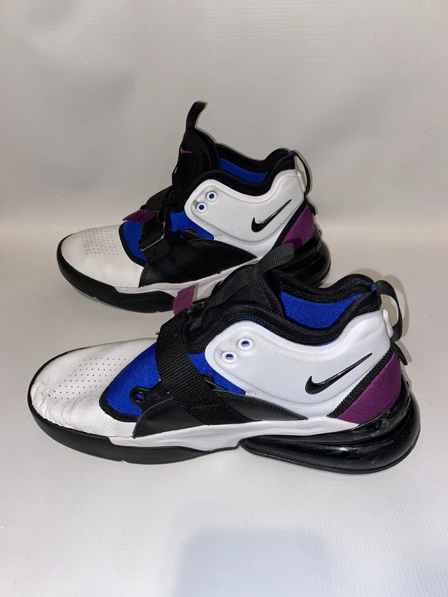 Nike Air Force 270 GS White Lyon Blue Berry Multicolor AJ8208 102 Youth 6.5Y