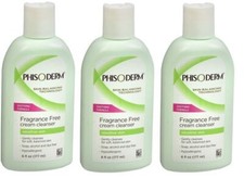 Phisoderm Cream Cleanser For Sensitive Skin 6 oz X 3 Packs